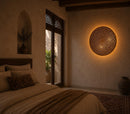Moroccan Brass Wall Lamp | Handmade Round Wall Sconce | Islamic Pattern Lighting Mohammed