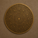 Moroccan Brass Wall Lamp | Handmade Round Wall Sconce | Islamic Pattern Lighting Mohammed